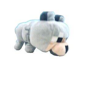 Mojang Jinx Minecraft Gray Baby Wolf Dog Plush Stuffed Animal Toy 8" Untamed Hap